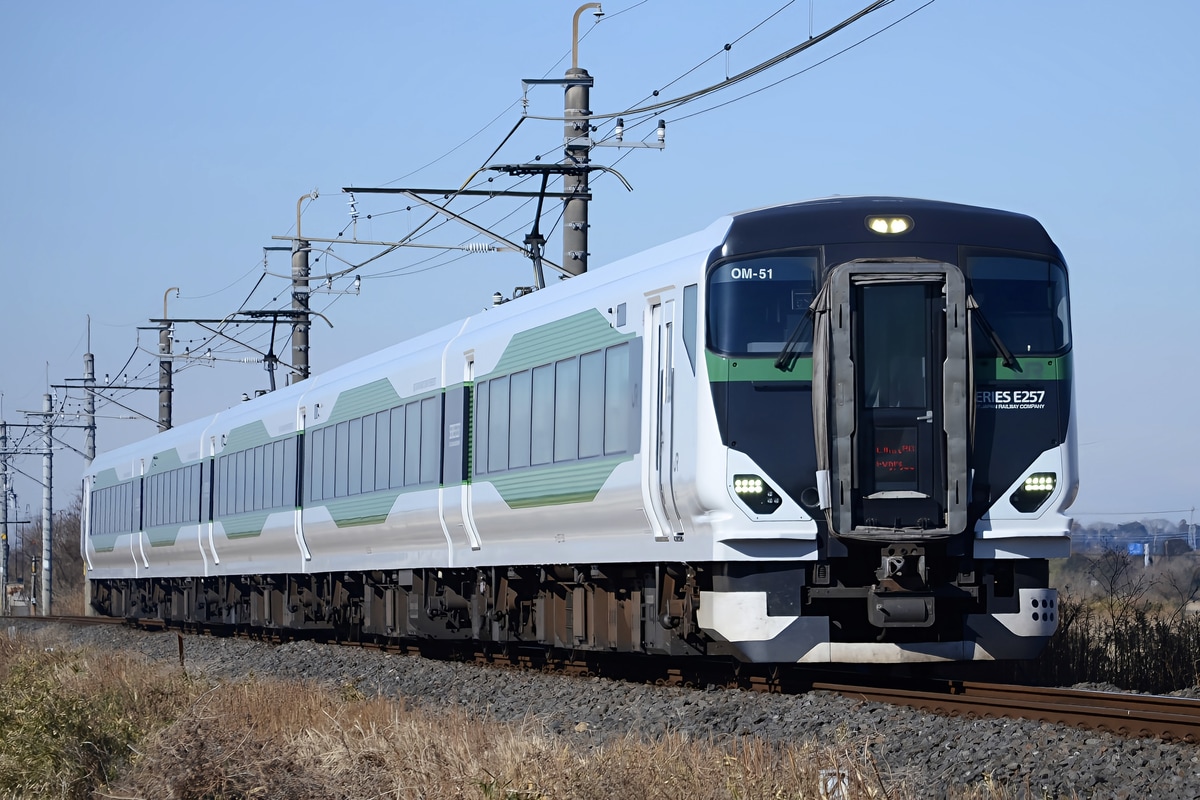 JR東日本 大宮総合車両センター東大宮センター E257系 オオOM-51編成