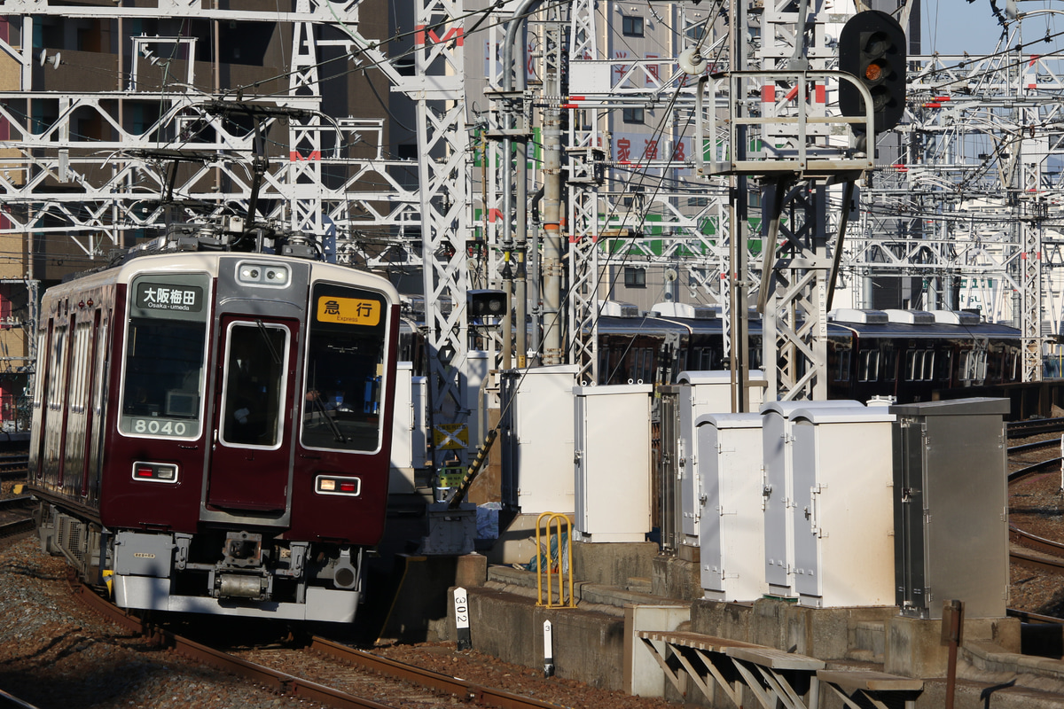 阪急電鉄 平井車庫 8000系 8040F