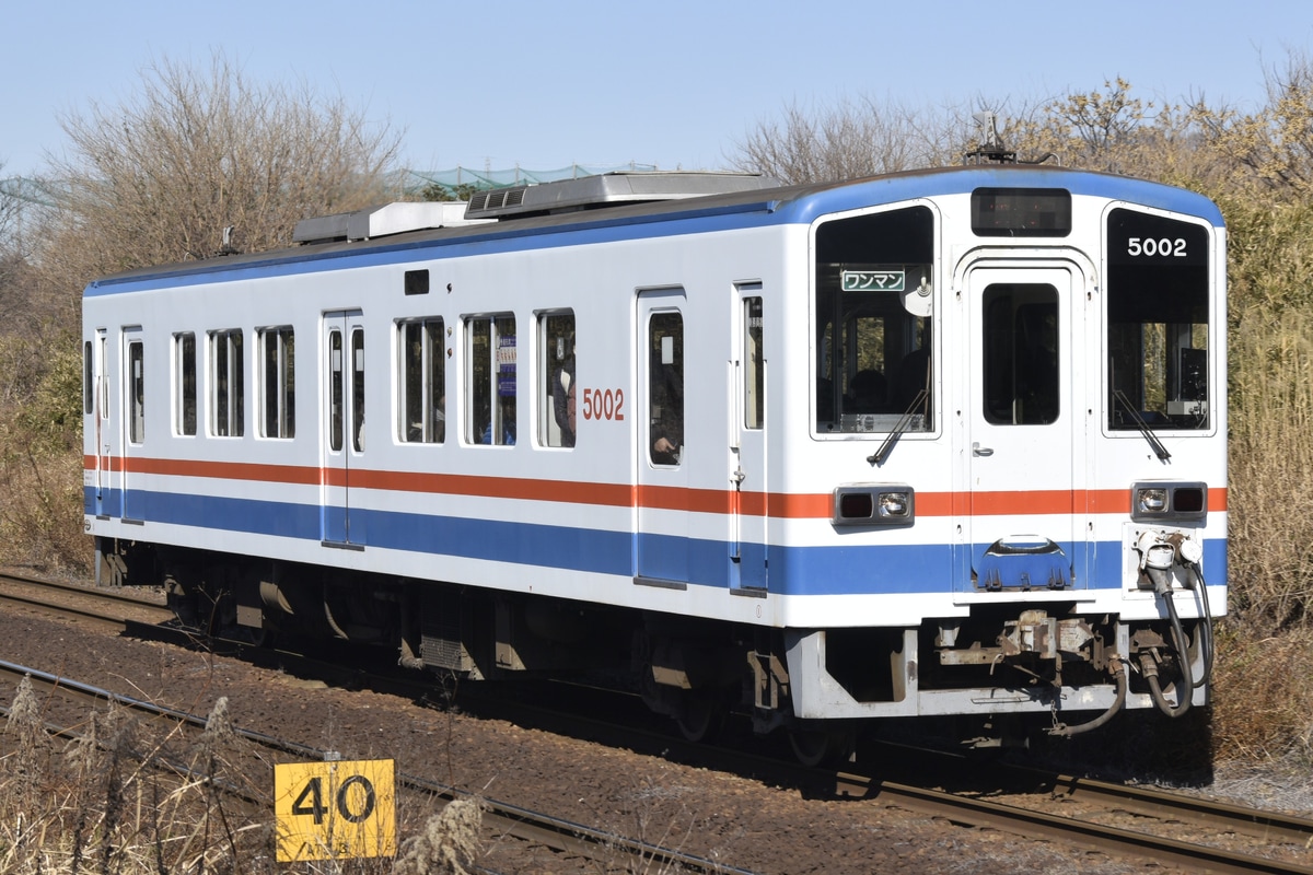 関東鉄道 水海道車両基地 キハ5000形 キハ5002