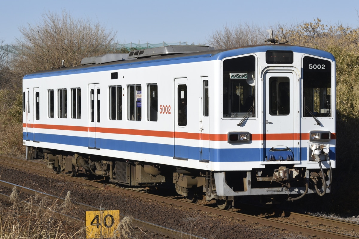 関東鉄道 水海道車両基地 キハ5000系 キハ5002