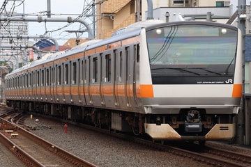 JR東日本E233系トタ青660編成を国立駅で撮影した画像