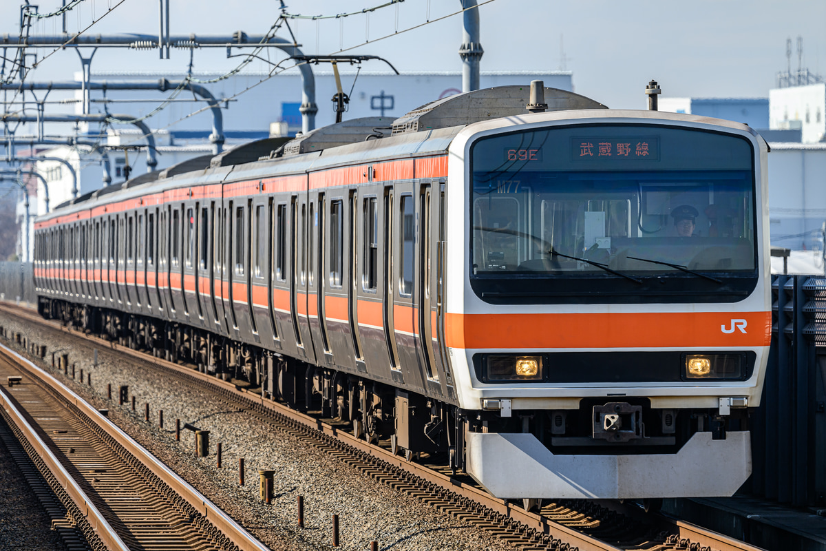 JR東日本 京葉車両センター 209系 ケヨM77編成