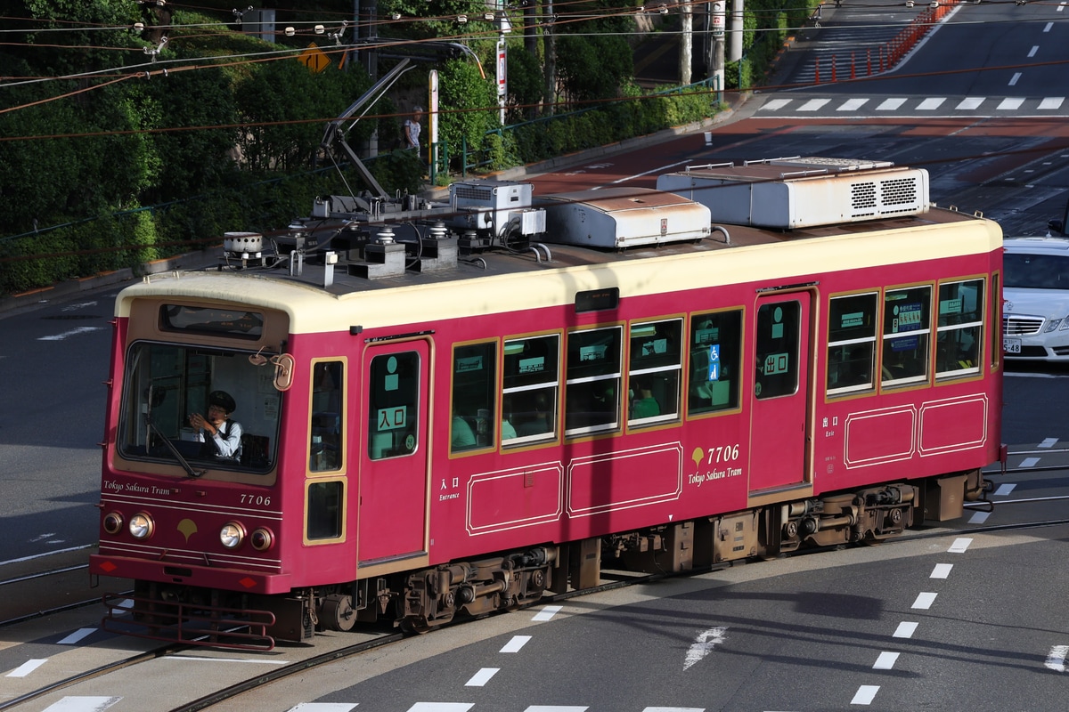 東京都交通局 荒川車両検修所 7700形 7706