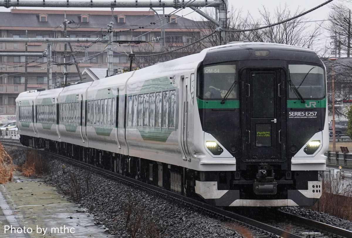 JR東日本 大宮総合車両センター東大宮センター E257系 オオOM-54編成