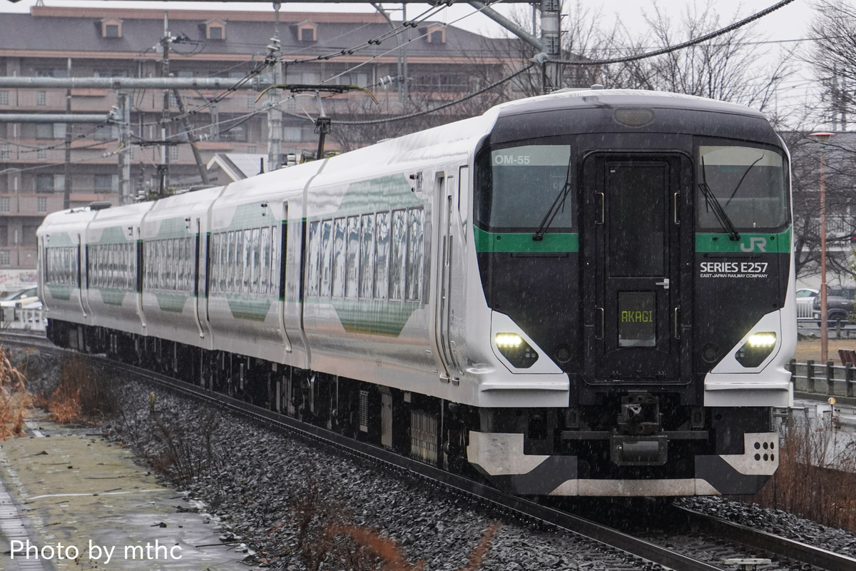 JR東日本 大宮総合車両センター東大宮センター E257系 オオOM-55編成