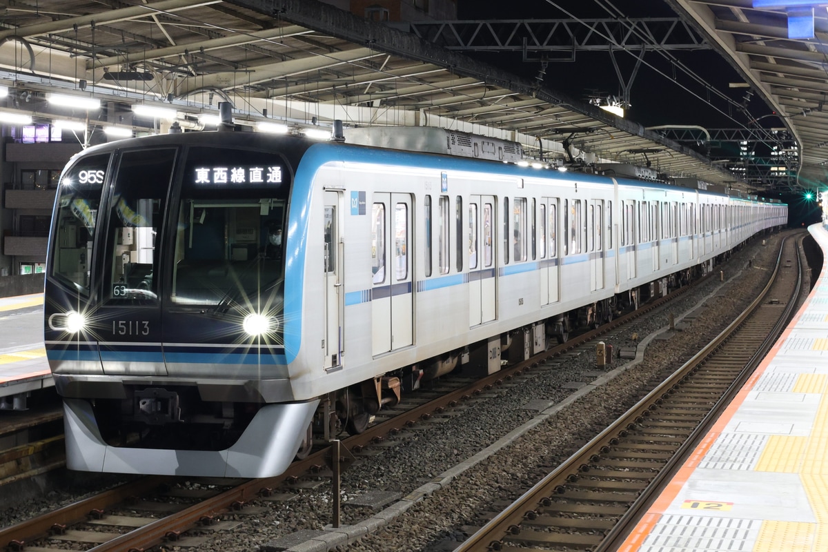 東京メトロ 深川検車区 15000系 15113F