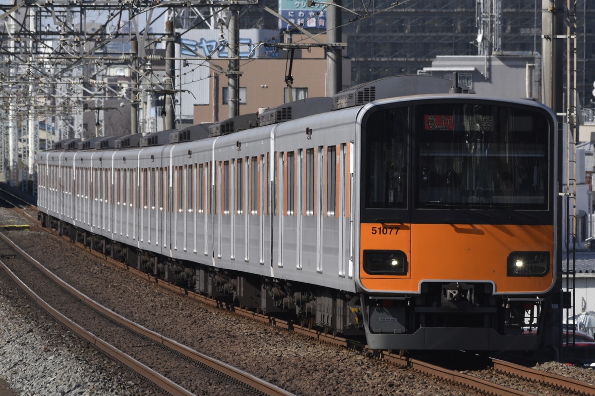 東武鉄道 森林公園検修区 50000系 51077F