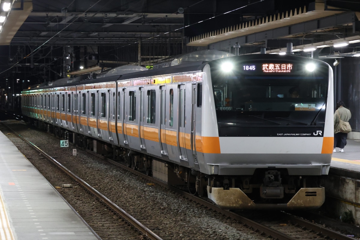 JR東日本 豊田車両センター本区 E233系 トタ青666編成