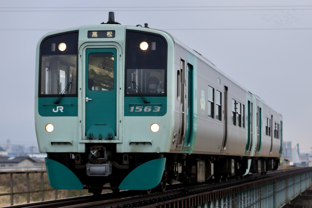 JR四国 徳島運転所 1500形 1563