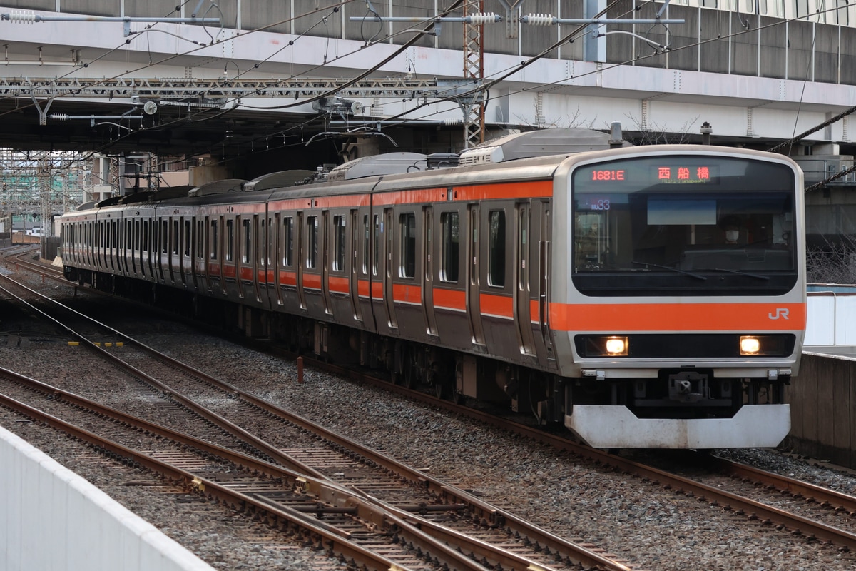 JR東日本 京葉車両センター E231系 MU33編成