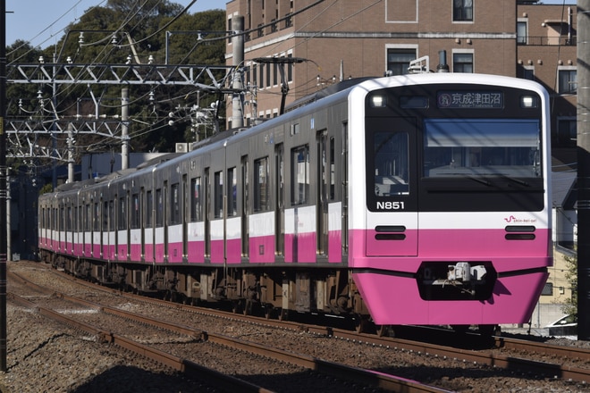 くぬぎ山車両基地N800形N858編成を松戸～上本郷間で撮影した写真