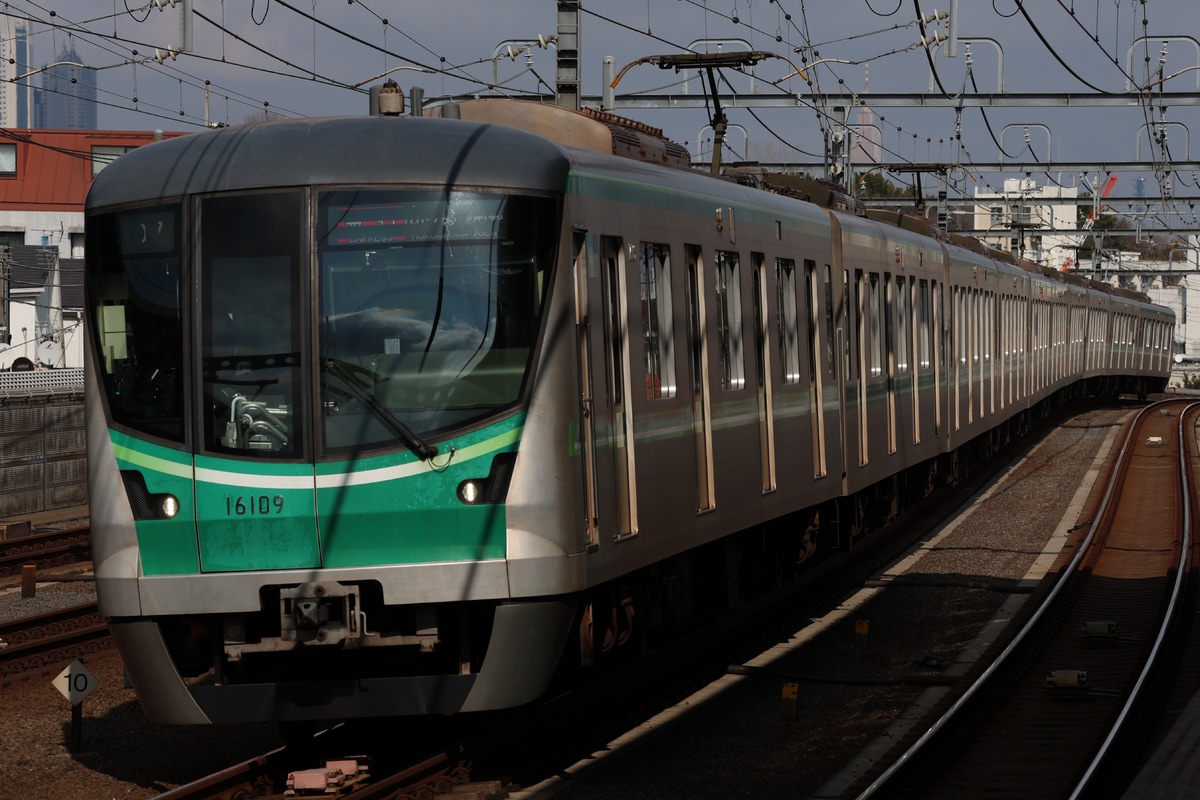 東京メトロ 綾瀬検車区 16000系 16109F