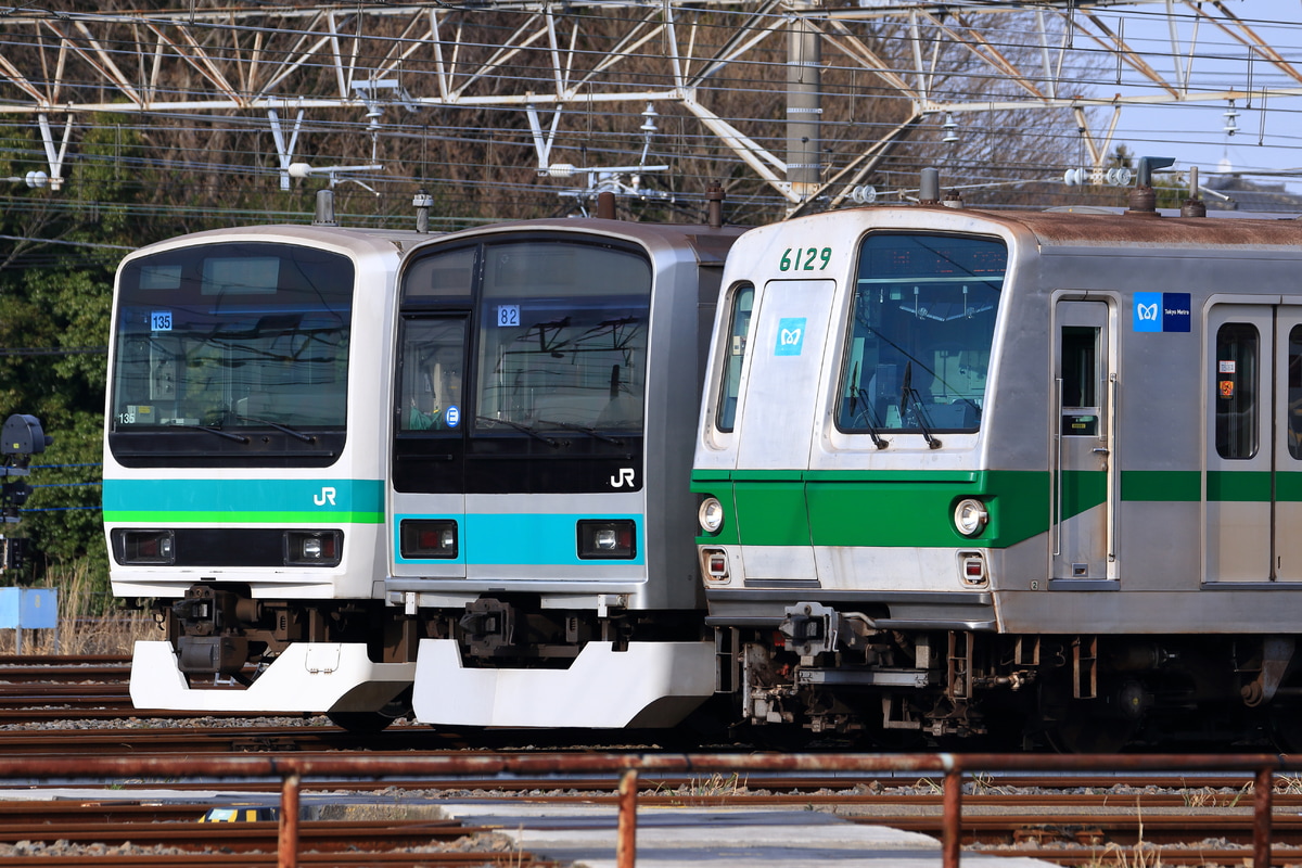 東京メトロ 綾瀬検車区 6000系 6129F