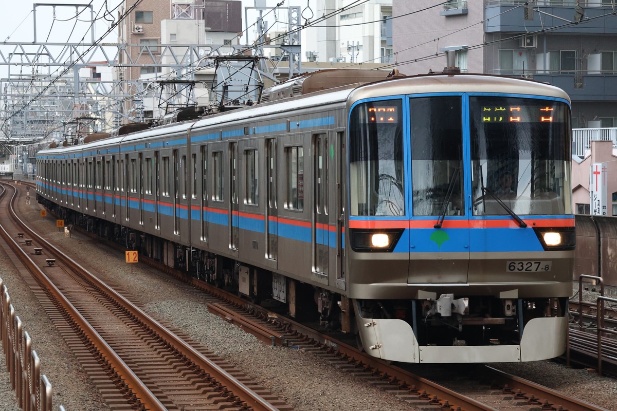 東京都交通局 志村検車場 6300形 6327F