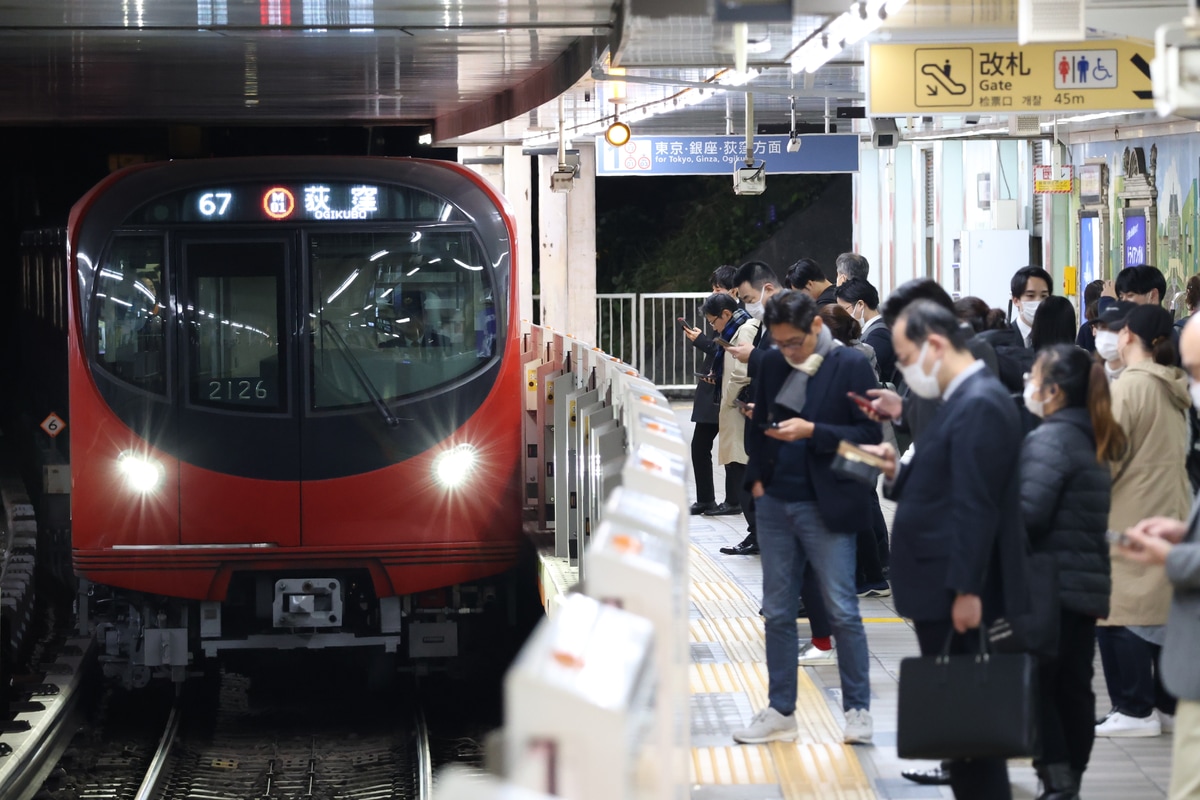 東京メトロ 中野検車区 2000系 2126F