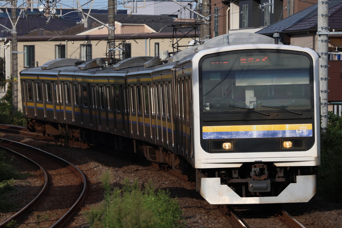JR東日本 幕張車両センター 209系 マリC624編成