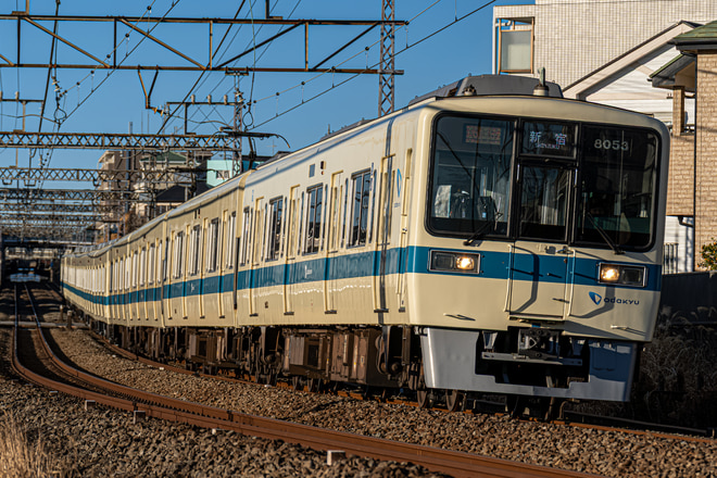 喜多見検車区8000型8053×4を愛甲石田～本厚木間で撮影した写真