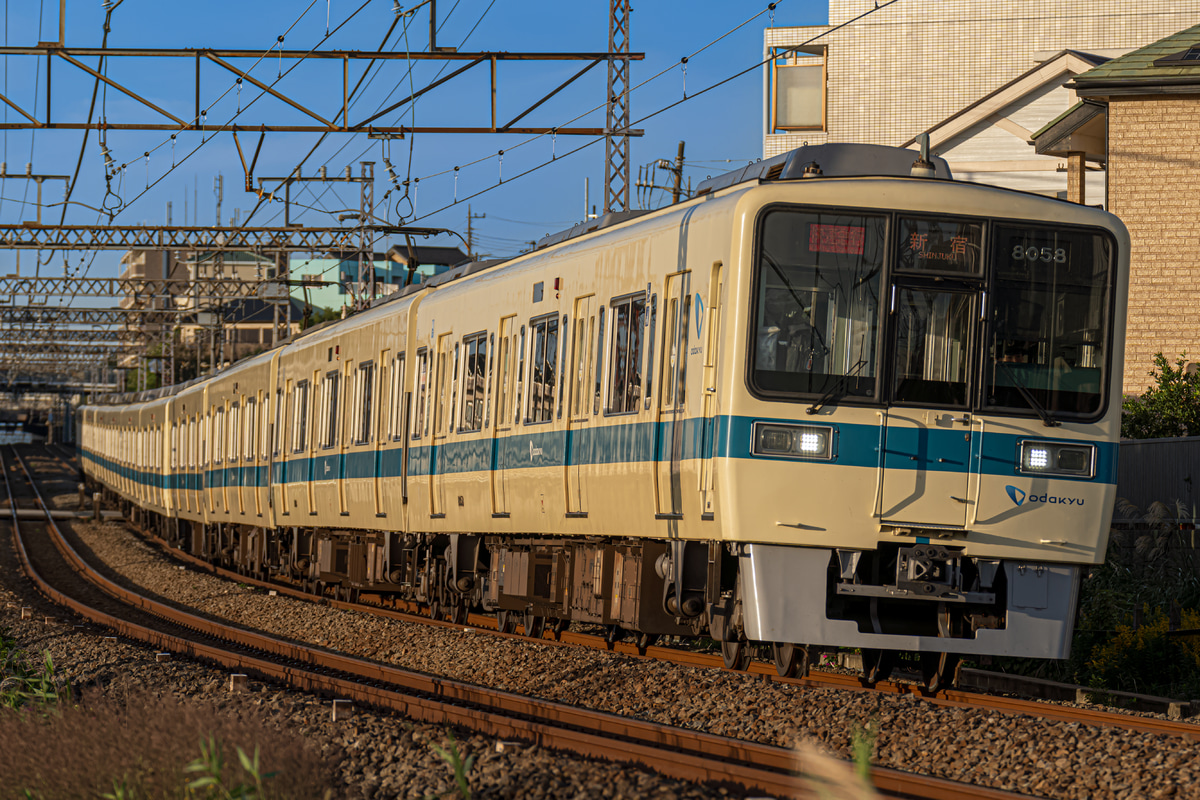 小田急電鉄 喜多見検車区 8000型 8058×4