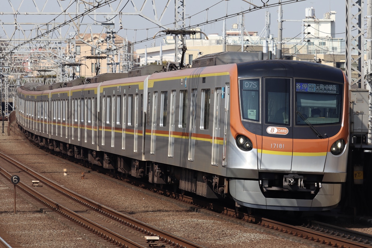 東京メトロ 和光検車区 17000系 17181F