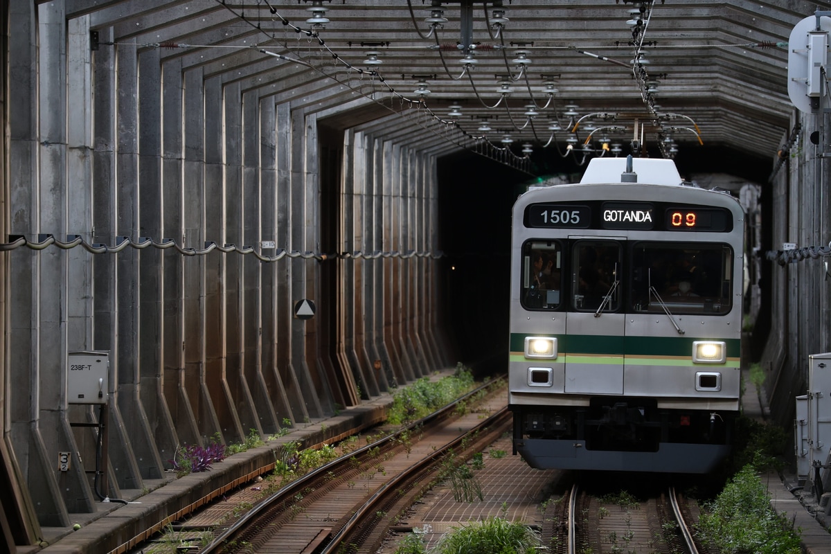 東急電鉄 雪が谷検車区 1000系 1505F