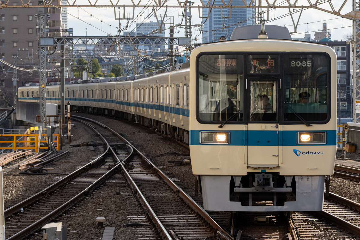 小田急電鉄 喜多見検車区 8000型 8065×4