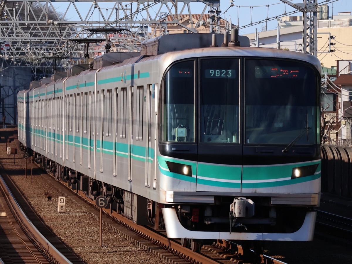 東京メトロ 王子検車区千住工場 9000系 9123f