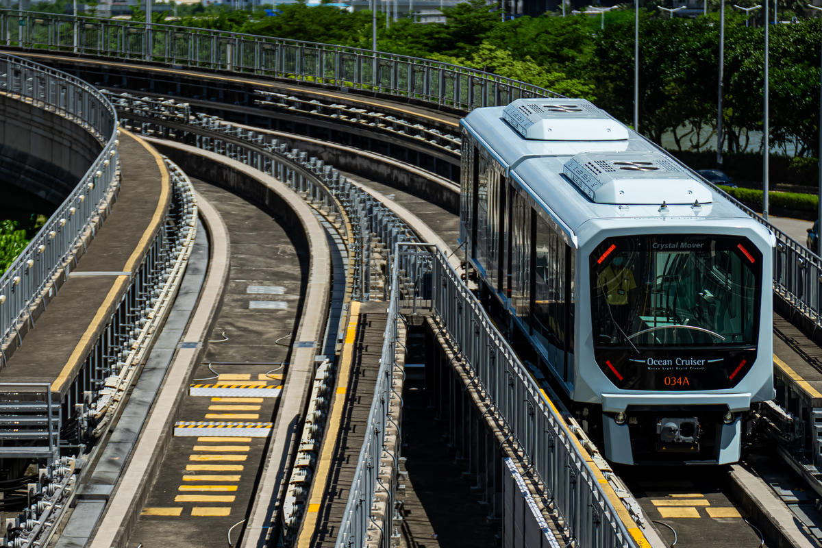 澳門軽軌鉄路 氹仔輕軌車廠 濱海巡航 034