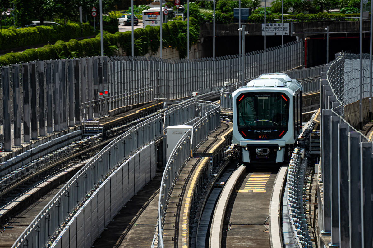 澳門軽軌鉄路 氹仔輕軌車廠 濱海巡航 035
