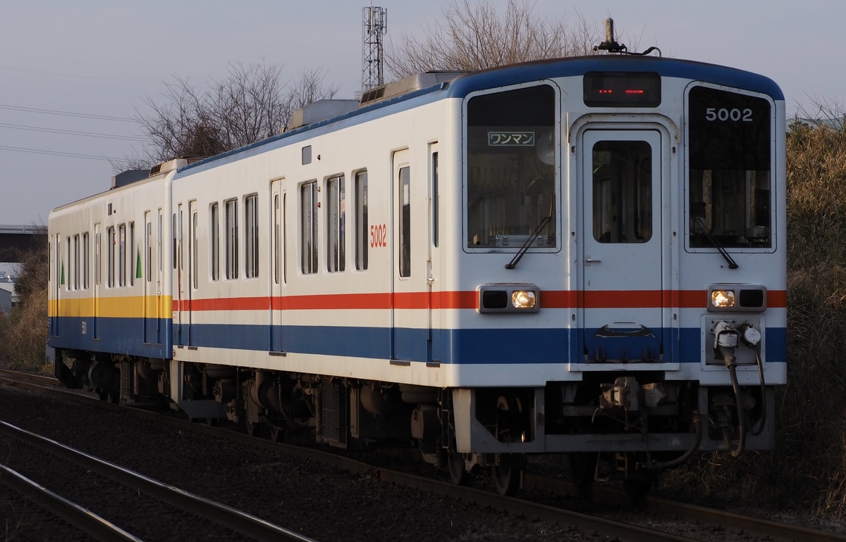 関東鉄道 水海道車両基地 キハ5000形 キハ5002