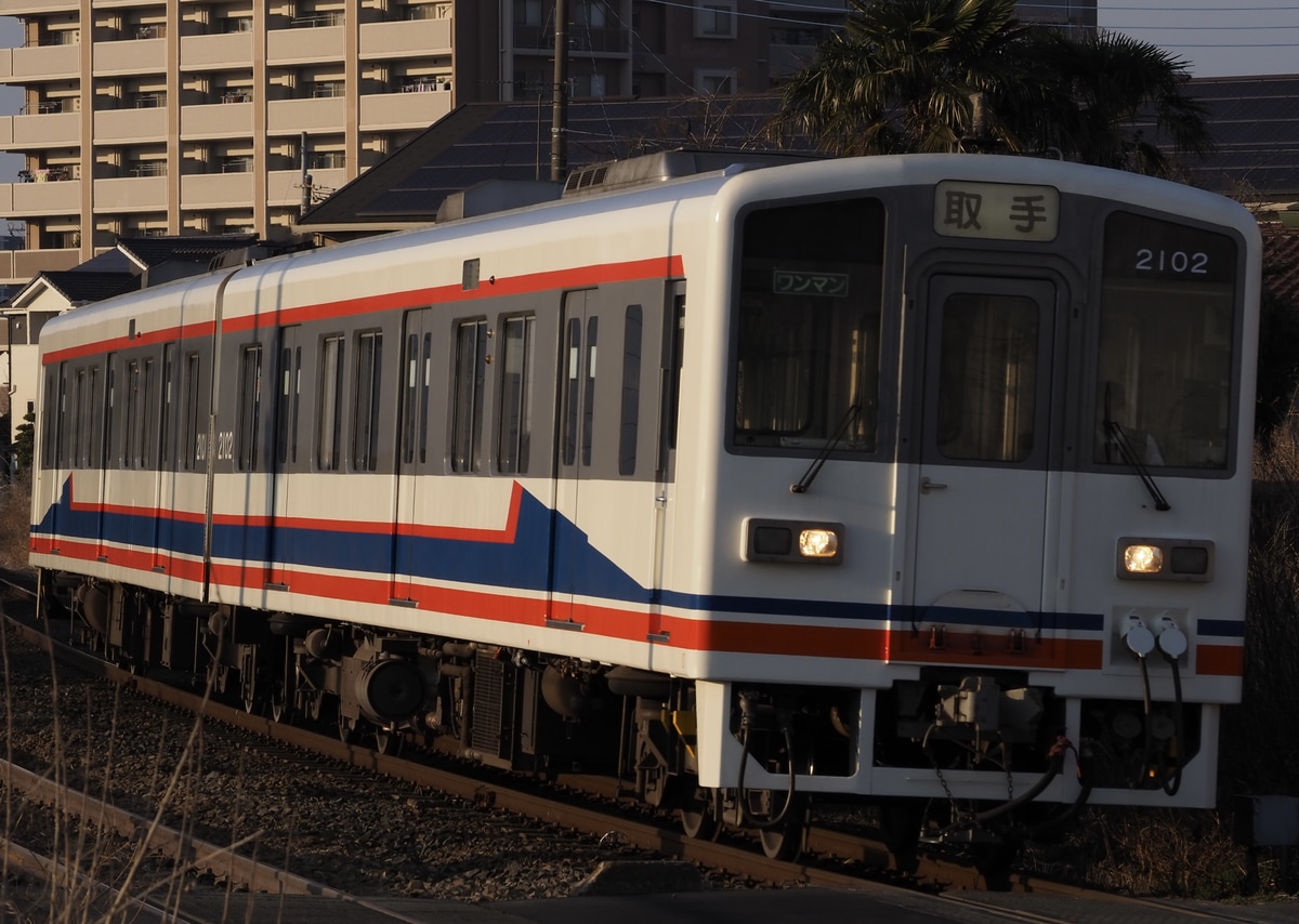 関東鉄道 水海道車両基地 キハ2100形 キハ2101