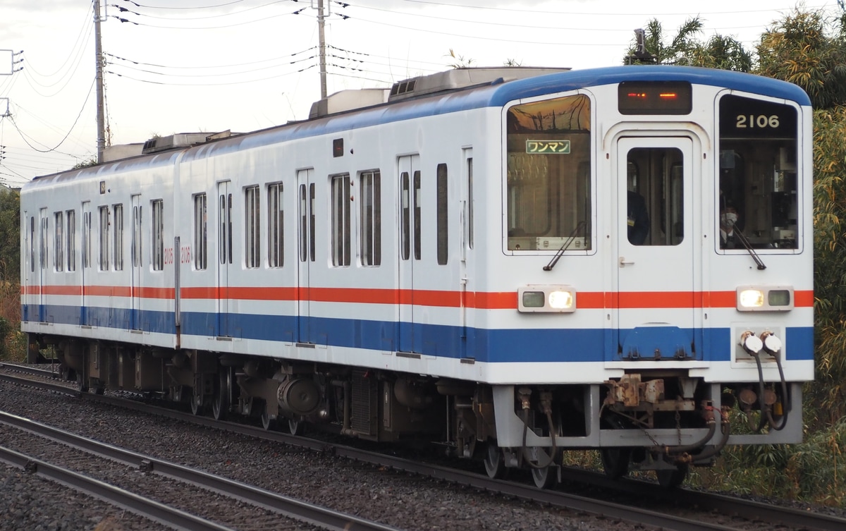 関東鉄道 水海道車両基地 キハ2100形 キハ2105