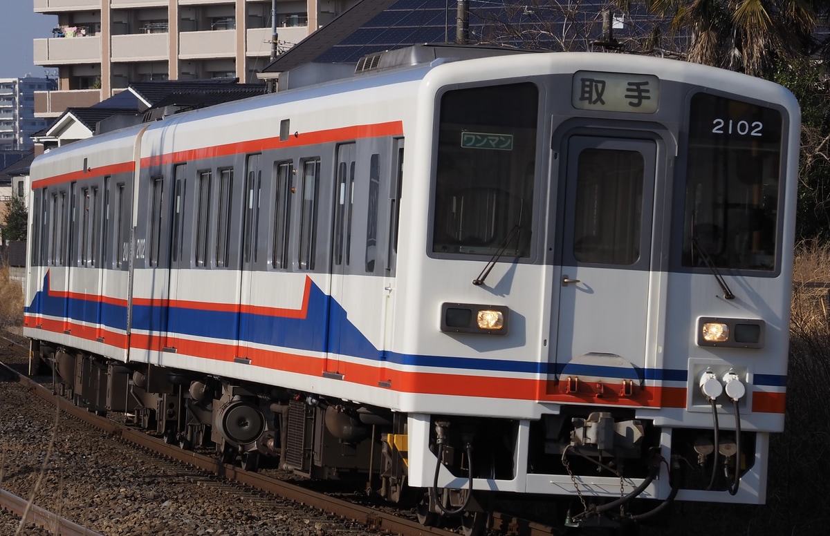 関東鉄道 水海道車両基地 キハ2100形 キハ2101