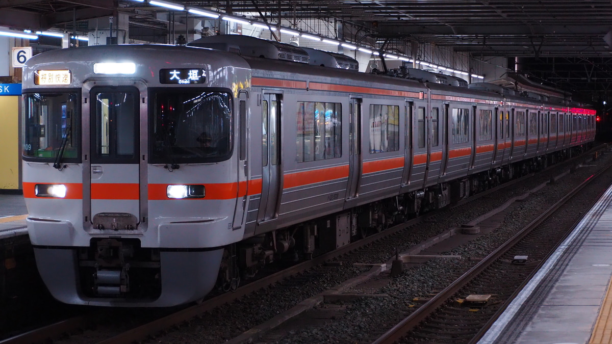 JR東海 大垣車両区 313系 カキY109編成