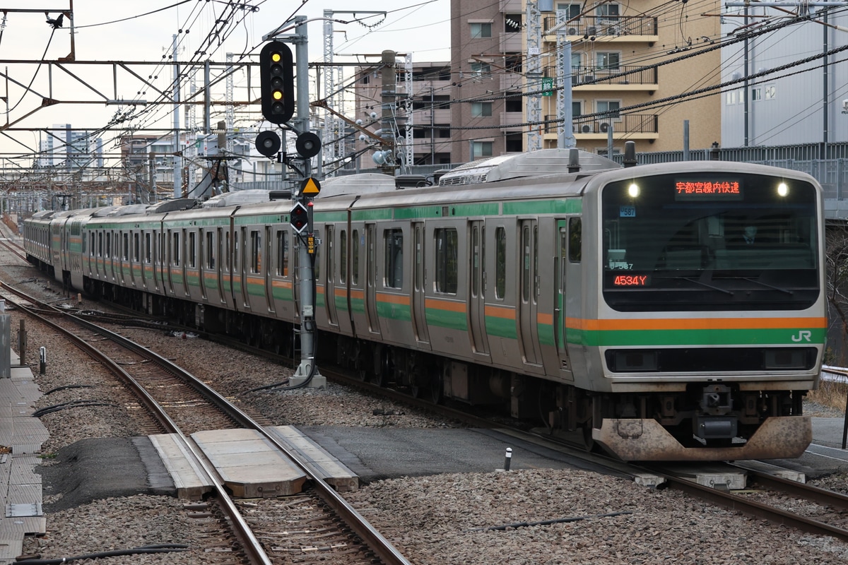 JR東日本 小山車両センター E231系 ヤマU587編成