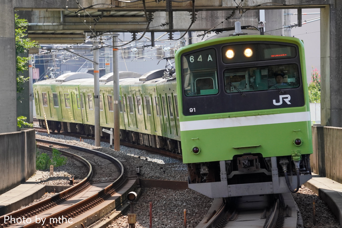 JR西日本 吹田総合車両所奈良支所 201系 ND607編成