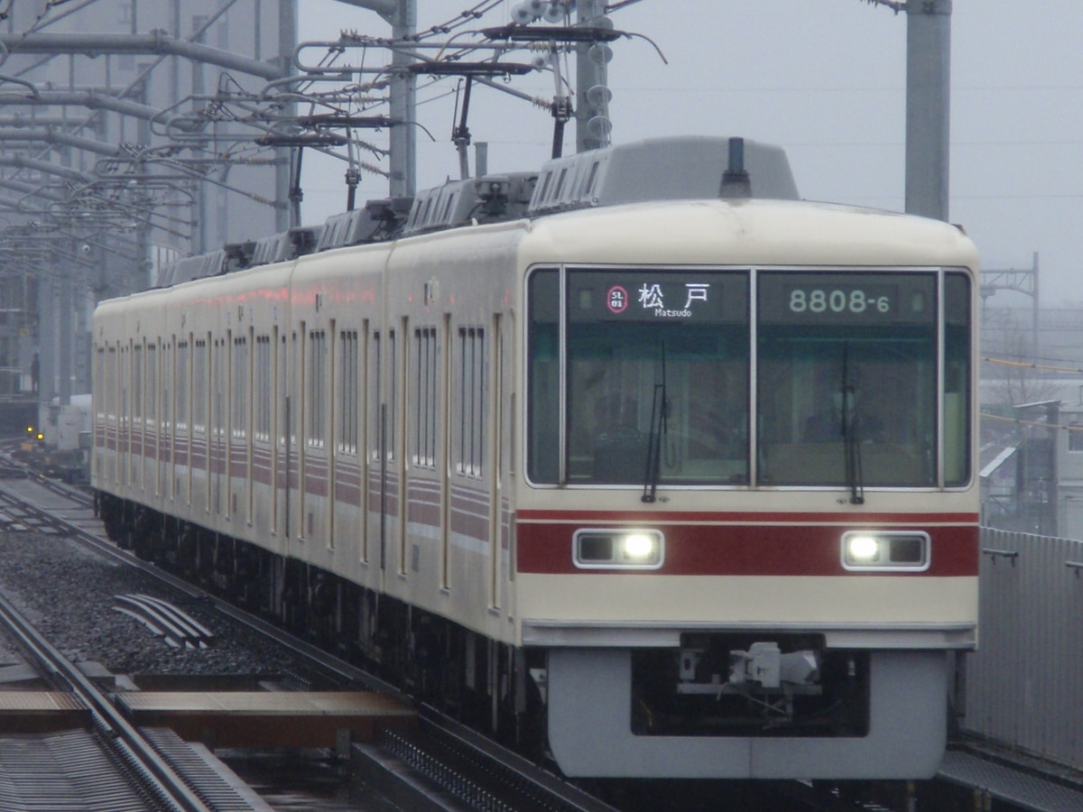 新京成電鉄 くぬぎ山車両基地 8800形 8808F