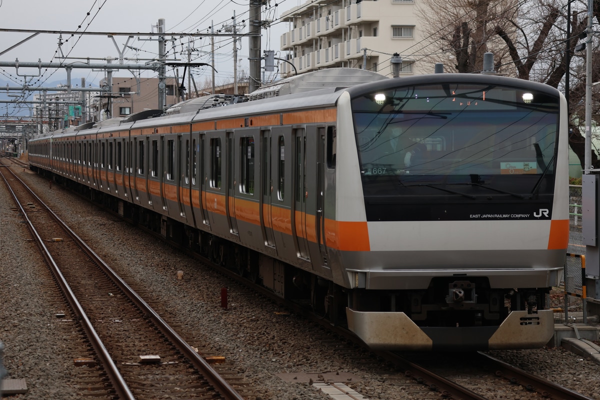 JR東日本 豊田車両センター本区 E233系 トタ青667編成