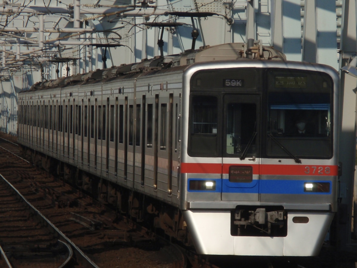 京成電鉄 宗吾車両基地 3700形 3728F