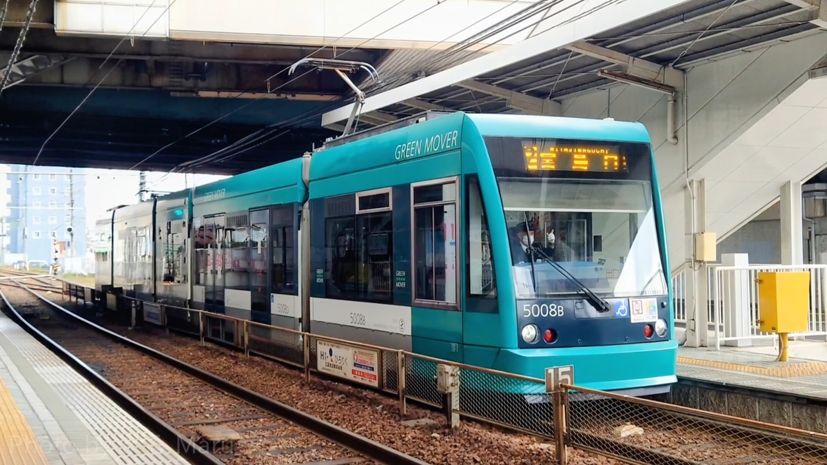 広島電鉄 荒手車庫 5000形 5008