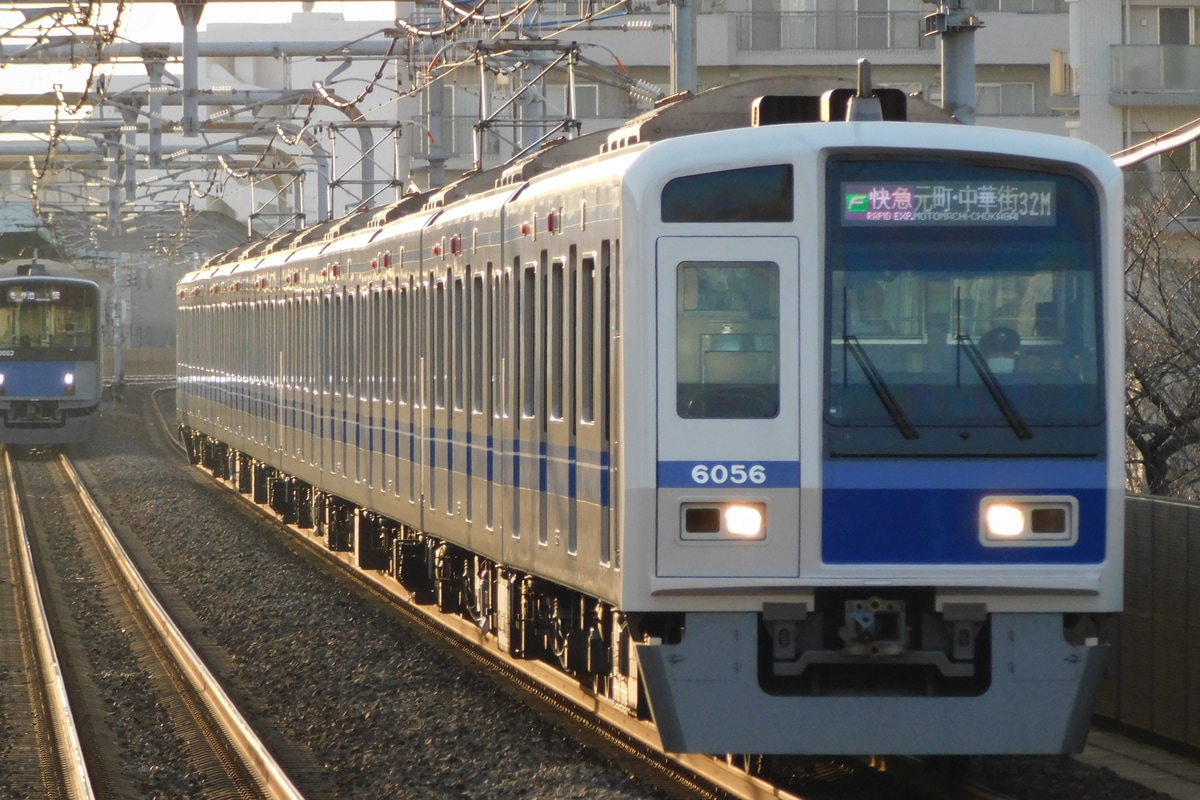 西武鉄道 小手指車両基地 6000系 6156F