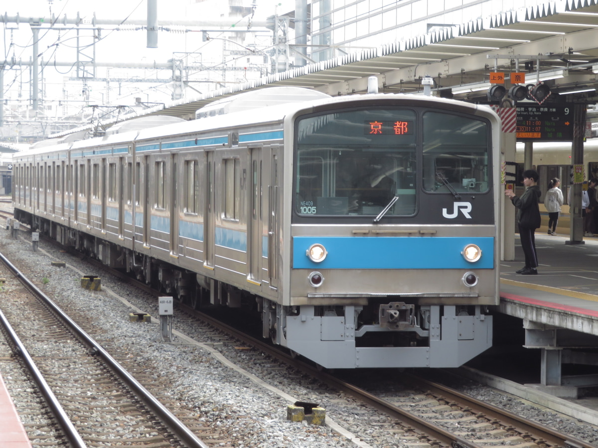 JR西日本 吹田総合車両所奈良支所 205系 NE409編成