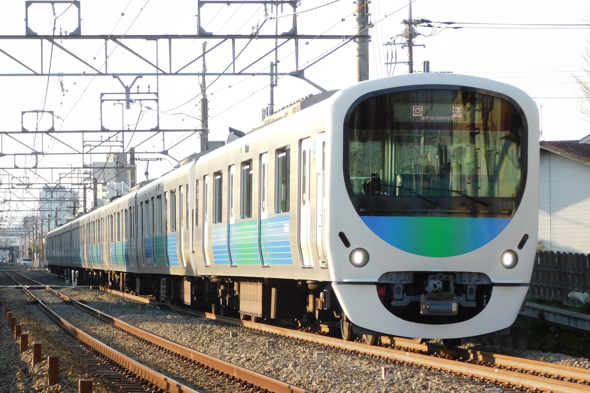 西武鉄道 武蔵丘車両基地 30000系 38107F