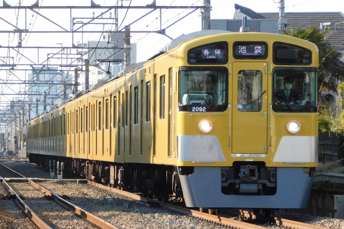 西武鉄道 玉川上水車両基地 2000系 2091F