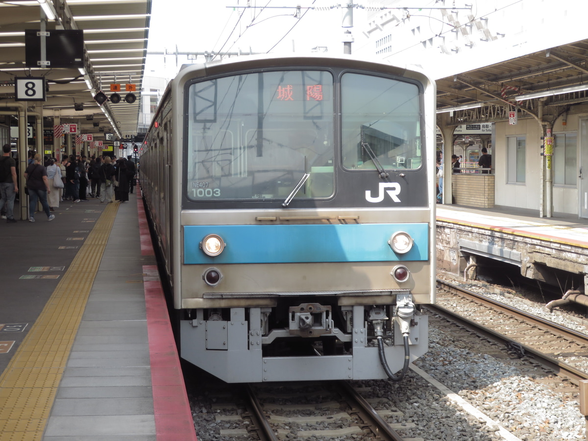 JR西日本 吹田総合車両所奈良支所 205系 NE407編成