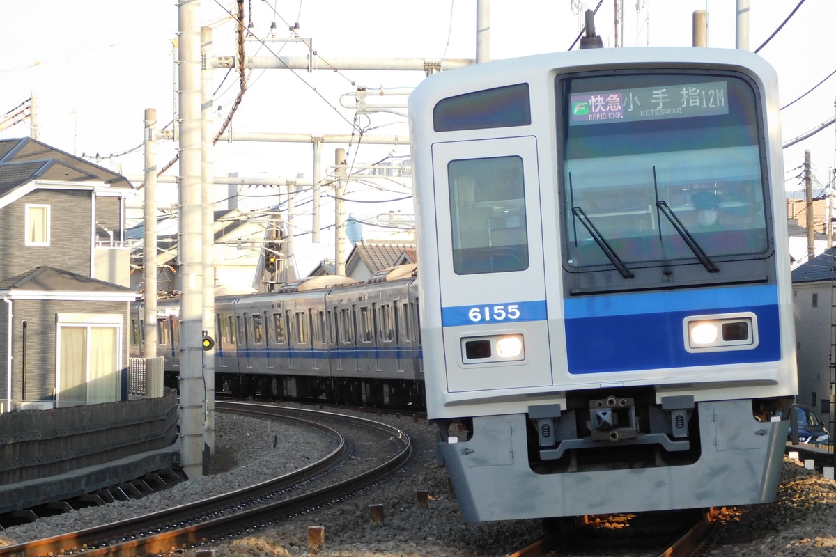 西武鉄道 小手指車両基地 6000系 6155F