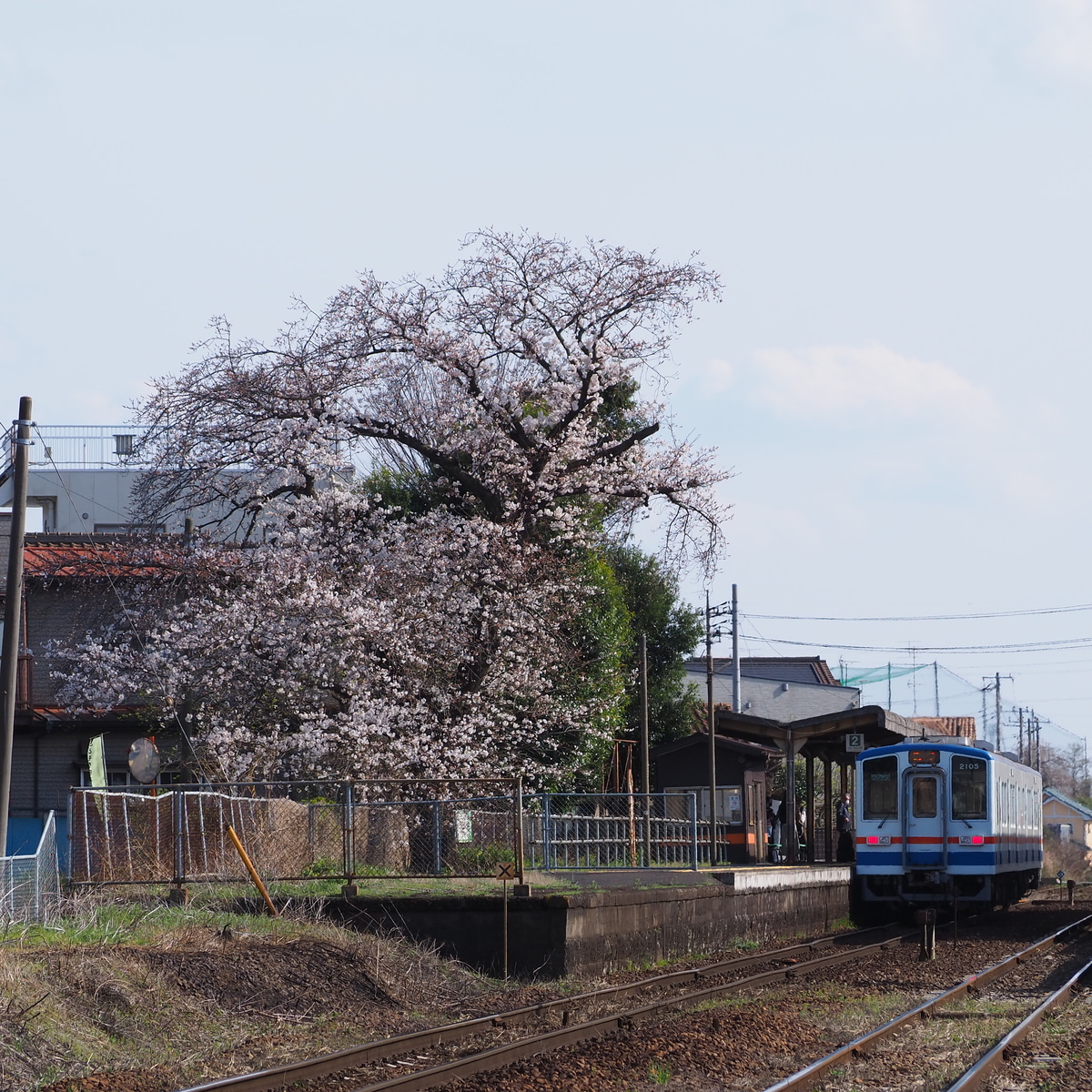 関東鉄道 水海道車両基地 キハ2100形 キハ2105