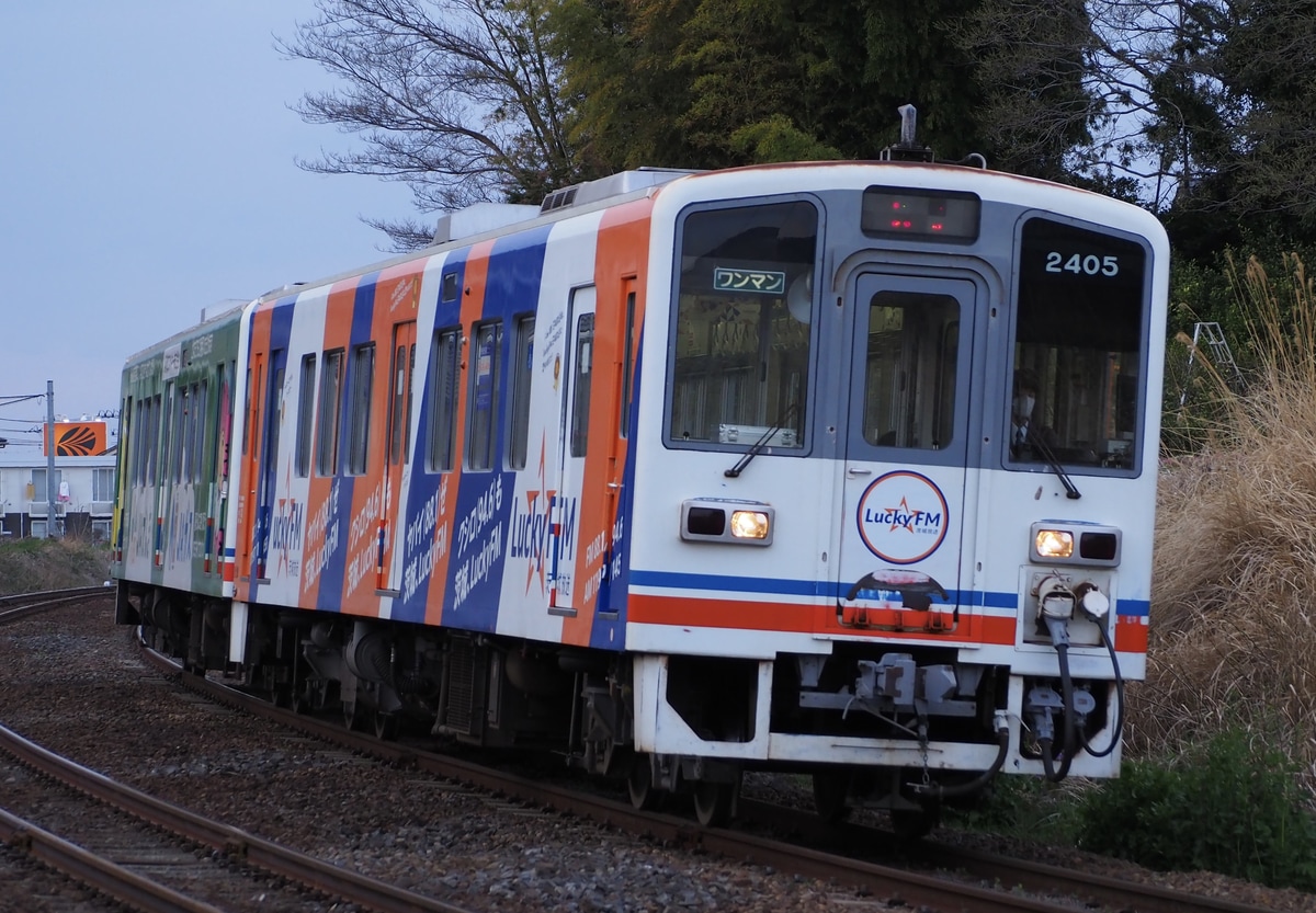 関東鉄道 水海道車両基地 キハ2400形 キハ2405