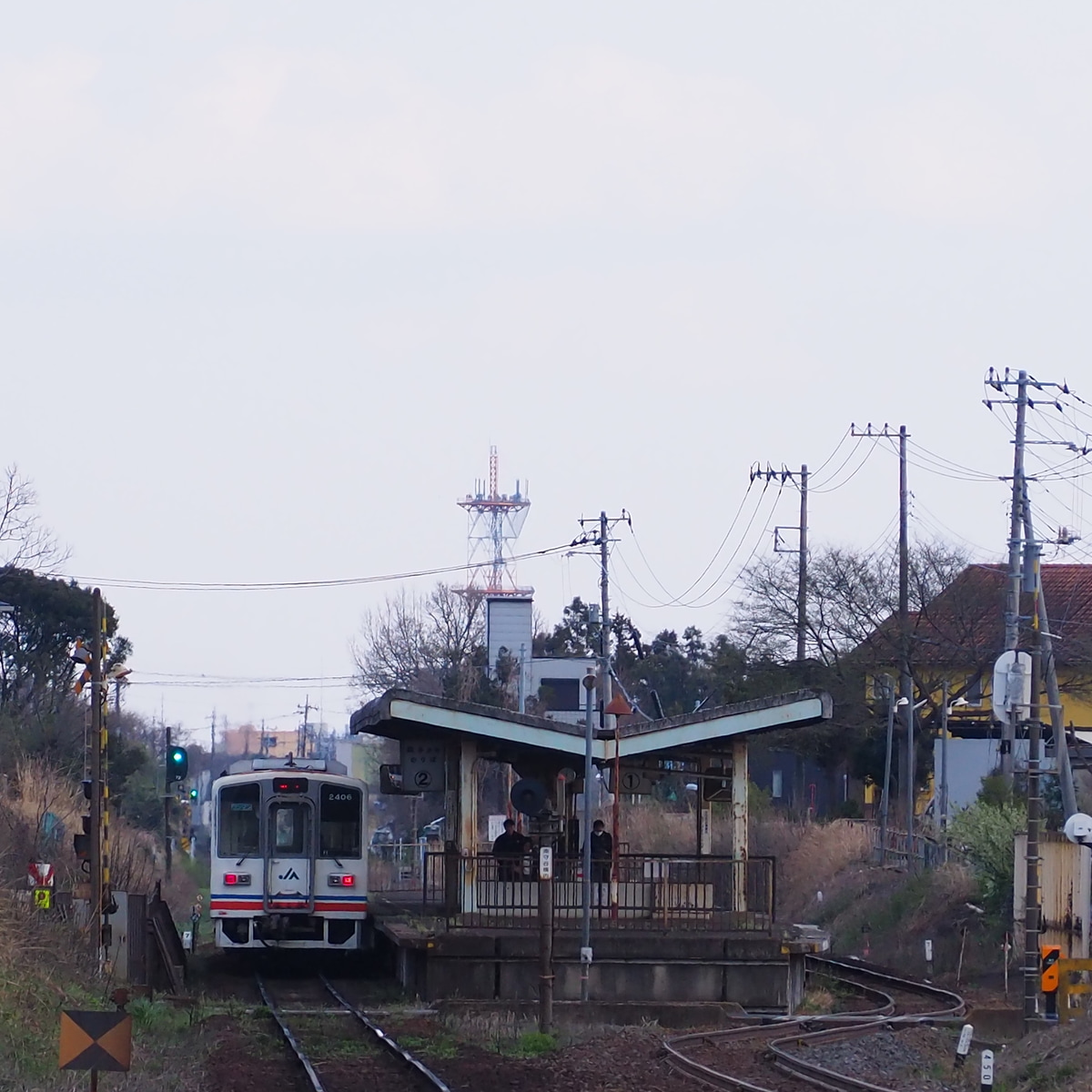 関東鉄道 水海道車両基地 キハ2400形 キハ2406