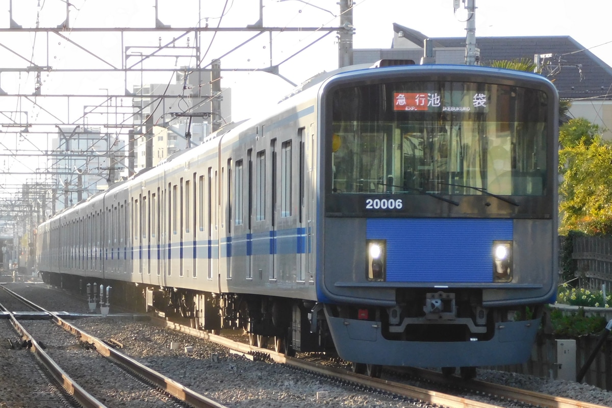 西武鉄道 玉川上水車両基地 20000系 20106F