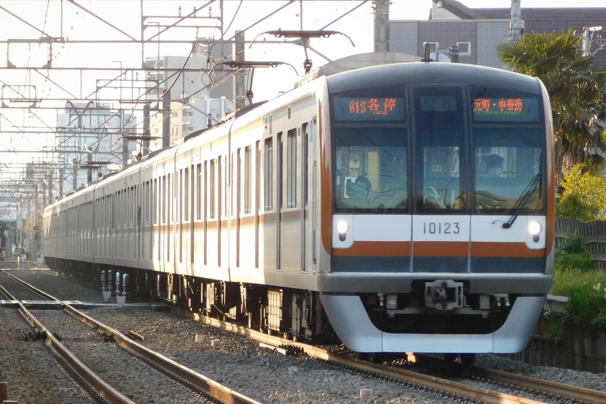 東京メトロ 和光検車区 10000系 10123F